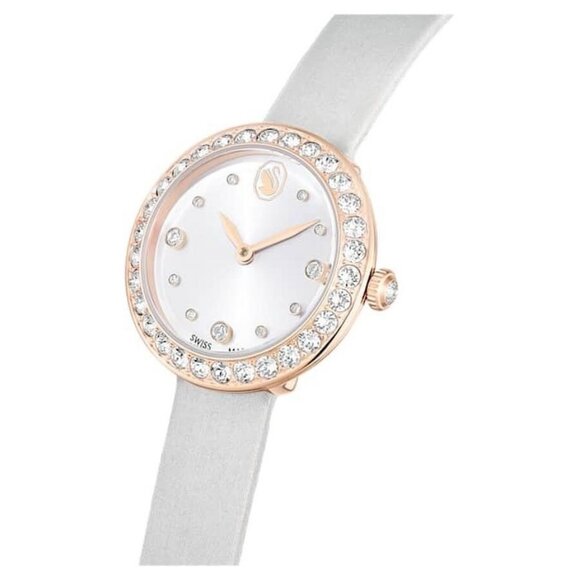 NWT Authentic Swarovski Matrix Tennis Quartz Crystal Silver Dial Women's Watch - Picture 2 of 4
